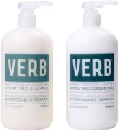 💦 revitalize and protect: verb hydrate shampoo & conditioner set, mild, color safe, and cleanse 1l logo