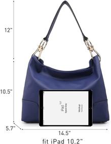 img 1 attached to 👜 Dasein Shoulder Handbag: Modern Hardware Closure for Women's Handbags & Wallets - Perfect for Hobo Bags