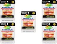 👄 dr. dan's cortibalm - healing lip balm for dry cracked lips - 5 pack - repair severely chapped lips - for men, women, and children logo