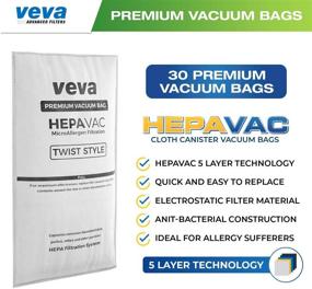 img 3 attached to 🧹 VEVA 30 Pack Premium HEPA Vacuum Bags Style G Cloth Bag - Compatible with Kirby Twist Micron Magic Type G, Ultimate G & Diamond; G3, G4, G5, G6, G7, Gsix Cleaners - Enhanced SEO