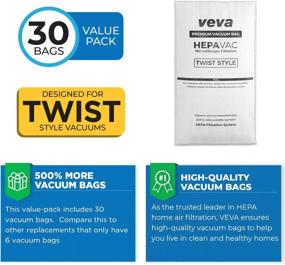 img 1 attached to 🧹 VEVA 30 Pack Premium HEPA Vacuum Bags Style G Cloth Bag - Compatible with Kirby Twist Micron Magic Type G, Ultimate G & Diamond; G3, G4, G5, G6, G7, Gsix Cleaners - Enhanced SEO