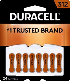 img 4 attached to 🔋 Durable Duracell Hearing Aid Batteries Size 312 (Brown) - Long Lasting & EasyTab Technology - 24 Count
