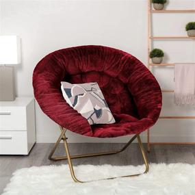 img 1 attached to Kids' Furniture: Milliard X Large Saucer Chair for Bedrooms - Enhance Your Child's Bedroom with Stylish and Spacious Furniture