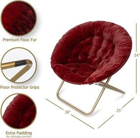 img 2 attached to Kids' Furniture: Milliard X Large Saucer Chair for Bedrooms - Enhance Your Child's Bedroom with Stylish and Spacious Furniture