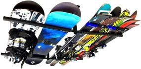 img 4 attached to 🏔️ Maximize Space with StoreYourBoard Ski and Snowboard Ceiling Storage Rack: Hi Port 2 Overhead Hanger Mount - Ideal Home and Garage Organizer