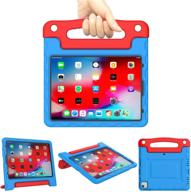 🔵 rugged and versatile kids case for ipad air 4th gen and ipad pro 11": lightweight, shockproof, convertible protection with built-in handle stand, in blue & red logo