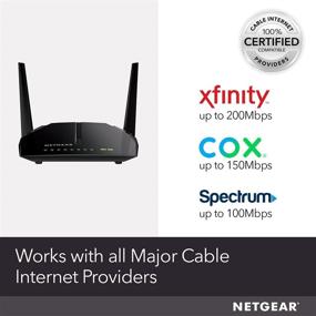 img 3 attached to 📶 NETGEAR C6220 Cable Modem WiFi Router Combo - All-in-One Solution for Xfinity, Spectrum, Cox & More, Up to 200Mbps Speeds, AC1200 WiFi, DOCSIS 3.0
