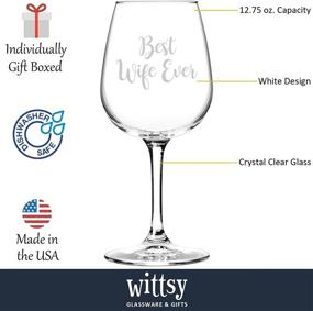 img 3 attached to Top Rated Wife's Wine Glass - Exclusive Gifts for Christmas or Anniversary - Trendy Xmas Presents from Husband, Hubby - Fun Birthday Idea for Her, the Mrs, Wifey - 13oz Novelty Newlywed Gift