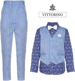 img 3 attached to Vittorino Linen Pants for Boys in Suits & Sport Coats - Available in Various Sizes