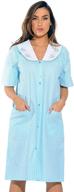 dreamcrest women's short sleeve duster housecoat - stylish and comfy sleepwear for women logo