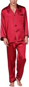 img 2 attached to Lerbe Classic Button Down Sleepwear XX Large: Supreme Comfort and Style Combined