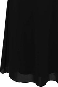 img 1 attached to 💃 Stunning Angel-fashions Halter V Neck Beaded Slim Long Black Dress for Women