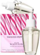 bath and body works 🛁 enhanced appearance! twisted peppermint wallflowers 2-pack refills logo