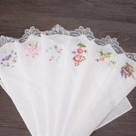 exquisite embroidered butterfly assorted portable handkerchief: a touch of elegance on the go! logo