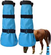 🐴 yeezo equine soaking boot - a pair of hoof soaker boots for easy horse soaking, horse soak bag, draft horse soaker sack for foot care with wrapped hooves, convenient icing treatment bucket logo