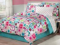 🛏️ twin teal girls comforter set - my room peace out with bedskirt logo