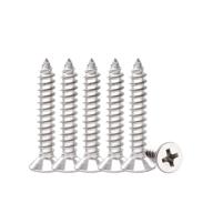 🔩 100-pack rust-resistant stainless steel wood screws for improved seo logo