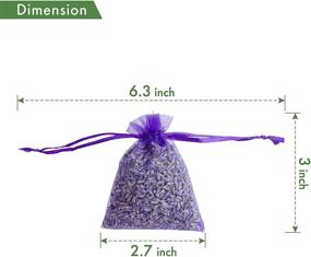 img 1 attached to Freshen Up Your Home With Purple French Lavender Sachets - Pack of 24, LV-S-C-3