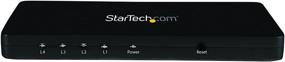 img 2 attached to StarTech.com 4K HDMI Splitter - Supports 4k 30Hz - 4 Port - Aluminum - Backward Compatible - HDMI Multi Port Hub (ST124HD4K), Black