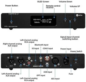 img 3 attached to 🎧 Высокопроизводительный ЦАП Topping D70s MQA AK4497 Bluetooth5.0 LDAC DSD512 - Декодер с пультом дистанционного управления - Черный