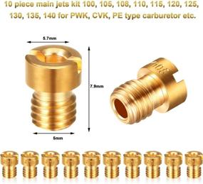 img 3 attached to Enhance Performance with 20-Piece Carburetor Main Jet Kit: PWK Keihin OKO CVK PWM Type