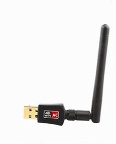 img 1 attached to 📶 coolxan USB 600 Mbps Dual Band WiFi Adapter with Antenna - High Speed 802.11AC Wireless Network Adapter