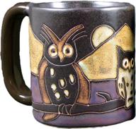 mara night owls stoneware mug logo