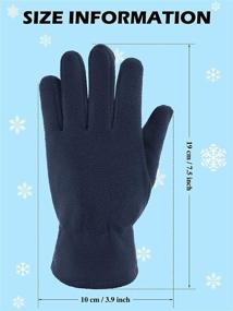 img 3 attached to ❄️ Polar Fleece Gloves for Boys' Winter Outfits, Ideal for Cold Weather