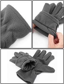 img 2 attached to ❄️ Polar Fleece Gloves for Boys' Winter Outfits, Ideal for Cold Weather