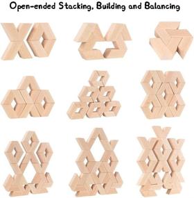 img 2 attached to 🧱 Versatile V Shape Building Stacking Set: Enhance Learning and Construction Skills