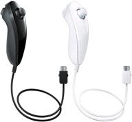 enhance your gaming experience: playhard 2 pack nunchuk controllers for nintendo wii & wii u (black/white) logo