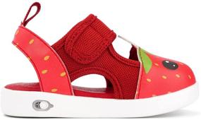 img 2 attached to 🍓 Squeaky Strawberry Sandals: Забавные и звонкие для мальчиковых туфель и сандалей от Ikiki