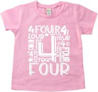 birthday toddler kids fourth t shirt boys' clothing logo