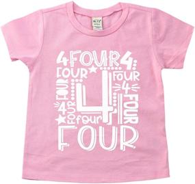 img 4 attached to Birthday Toddler Kids Fourth T Shirt Boys' Clothing