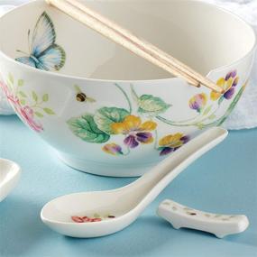 img 2 attached to 🦋 Discover the Exquisite Charm of Lenox Butterfly Meadow Asian Kitchen