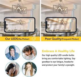 img 1 attached to Astonishing Candelabra Non Dimmable Equivalent B11 Chandelier - Supreme Illumination