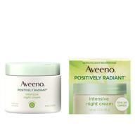 🌙 aveeno positively radiant intensive night cream with total soy complex, vitamin b3, oil-free, non-greasy, hypoallergenic & non-comedogenic, 1.7 oz logo