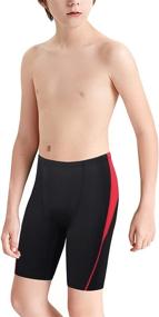 img 4 attached to MIVEI Boys Swim Jammers Swimsuit