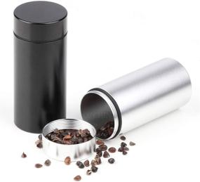 img 2 attached to 🔒 Portable Aluminum Storage Jar: Airtight Smell Proof Container for Spices, Coffee & Teas - Multipurpose and Travel-Friendly (80ml)