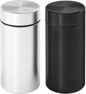 🔒 portable aluminum storage jar: airtight smell proof container for spices, coffee & teas - multipurpose and travel-friendly (80ml) логотип