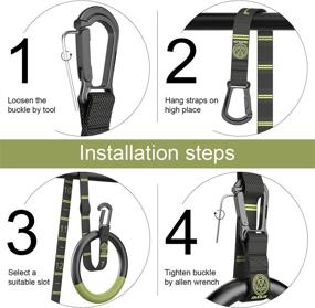 img 1 attached to Enhance Your Workout with QUOLIX Gymnastic Rings: Adjustable Straps for Non-Slip Pull-Ups, All-in-One Suspension Trainer for Home Gym, Exercise & Calisthenics Training