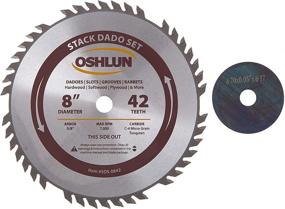 img 4 attached to 🔪 Oshlun SDS-0842 8-Inch 42 Tooth Stack Dado Set: A Versatile Choice with 5/8-Inch Arbor
