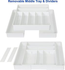 img 2 attached to 🍴 Organize Your Kitchen with SimpleHouseware Expandable Flatware Drawer Organizer