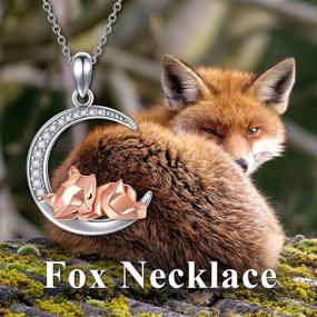 img 2 attached to 🐻 Sterling Silver Animal Pendant Jewelry: Sloth, Panda, Dog, Frog, Fox, Wolf Necklace - Perfect Gifts for Women and Girls