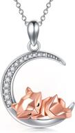 🐻 sterling silver animal pendant jewelry: sloth, panda, dog, frog, fox, wolf necklace - perfect gifts for women and girls logo