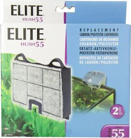 img 2 attached to 🐠 Upgrade Your Aquarium with Elite Carbon Cartridge for Hush 55-Power Filter, 2-Pack