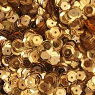 ✨ 6mm cup sequins gold: perfect for embroidery, applique, knitting, arts, crafts, and embellishments logo