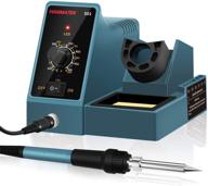 🔥 soldering iron with adjustable temperature range: 392℉ to 896℉ - hanmatek логотип