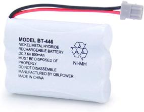 img 1 attached to 🔋 QBLPOWER BT446 BT-446 Cordless Phone Battery Rechargeable - Compatible with Uniden BBTY0503001 BT-1004 BT-1005 GE-TL26402 BT-504 CPH-488B 3.6V 800mAh (2 Pack): High-performance Replacement Batteries