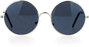 img 4 attached to SA106 Circle Mirrored Mirror Sunglasses